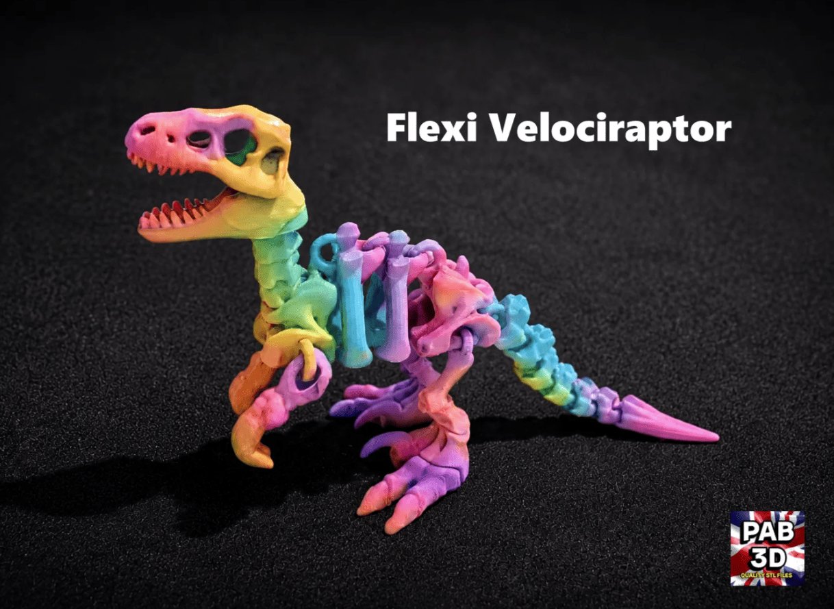 popular 3d printed articulated animals_7_flexi dinosaur